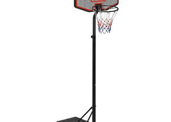 Stojak do koszykówki czarny 237-307 cm polietylen WM-93653