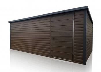 Domek ogrodowy narzędziowy 5×3 Ciemny Orzech + Ciemny Grafit MAT Domek ogrodowy narzędziowy 5×3 Ciemny Orzech + Ciemny Grafit MAT