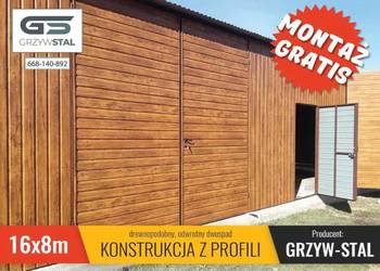 GARAŻ BLASZANY Złoty Dąb -Garaże Blaszane -Magazyn Rolniczy -GRZYWSTAL