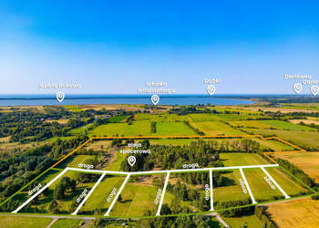 Działka budowlana 552m2 urokliwa i spokojna okolica jezioro, las, morze