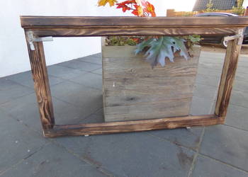 Stare okno , rama okienna retro loft lustro, zdjęcia 54x94