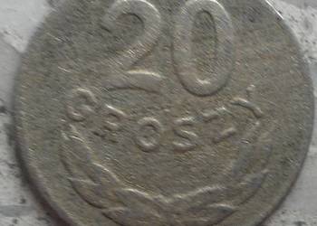 POLSKA-20 GROSZY-1949 r-CUNI-