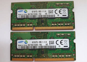 PAMIĘĆ RAM Samsung 8GB 2x4GB DDR3 SODIMM PC3L 12800S 1600MHz i inne