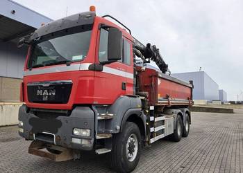 Man TGS 26.400   Wywrotka 6x6 z dzwigiem bordmatic