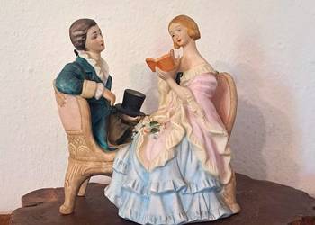 figurka porcelanowa dworskiej pary