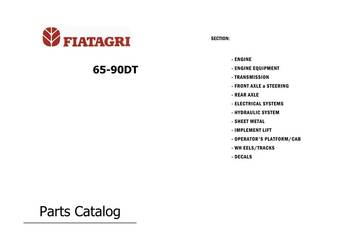 Katalog części Fiat Fiatagri 65-90 60 90 DT EN INNY MODEL
