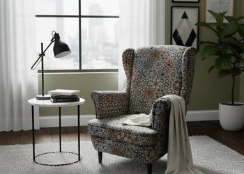 Fotel Uszak Wzorzysty Hexagony, Dostawa 0zł!