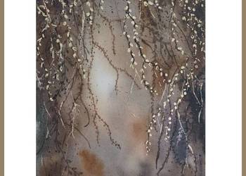 Akwarela Akwarelka Obraz pt: Zaczarowany Ogród 2