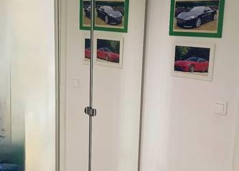 Szafa pax IKEA biała 75x60x236 fronty lustro