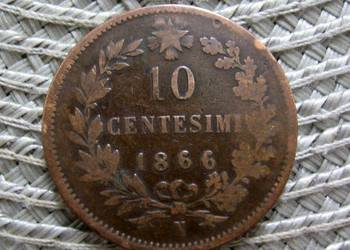 Włochy 10 Centesimi 1866r - N