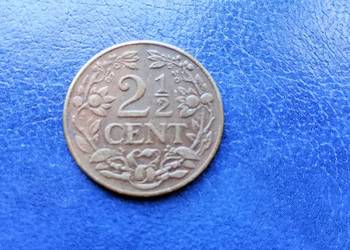 Stare monety 2 1/2 cent 1944 Curacao
