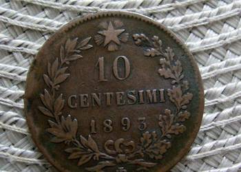 Włochy 10 Centesimi 1893r - BI