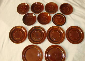 Porcelit Pruszków talerzyki PRL