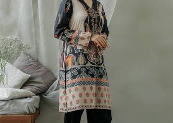 Nowa indyjska tunika S 38 bawełna kameez orient floral wzór Nowa indyjska tunika S 38 bawełna kameez orient floral wzór