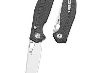 Nóż składany Bestechman Angry Owl Black G10 w/ Carbon Fiber Pattern, Satin…