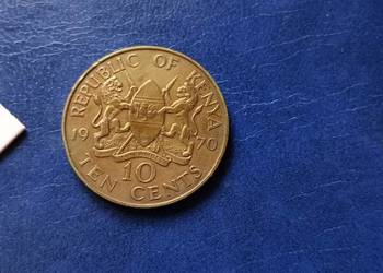 Stare monety 10 cent 1970 Kenia