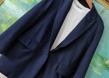 Zara marynarka męska granatowa casual slim fit miejska