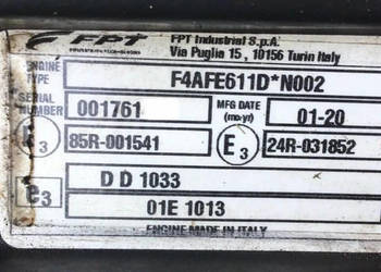 Iveco FPT F4AFE611D Euro 6
