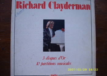 Klasyka LP ;RICHARD CLAYDERMAN--3 DISQUE D'OR. ,FRANCE.
