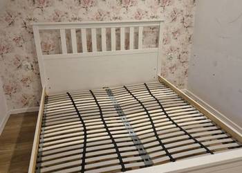 Łóżko drewniane białe Ikea 160x200