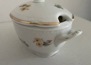 Chodzież  porcelanowa stara cukiernica lub pojemnik na konfitury PRL