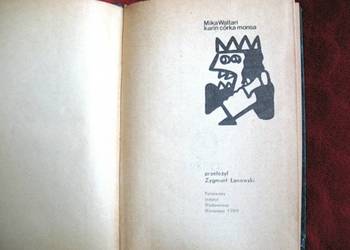 Mika Waltari - Carin córka Monsa - książka polska z 1969 roku antykwaryczna
