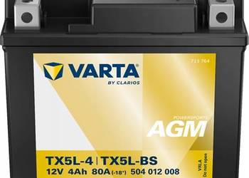 Akumulator Varta TX5L-BS 12V 4Ah 80A
