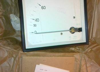 Amperomierz analogowy E351 100A i 200A, duży 15x15cm