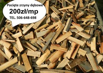 Opał - zrzyny skałki polana dębowe drewno