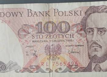 100 złotych  1.XII.1988 seria RL