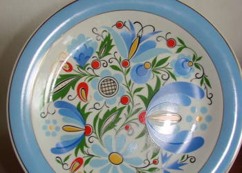 Lubiana wzór kaszubski talerz 26 cm PRL