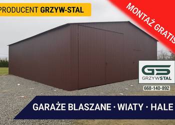 HALA / WIATA / MAGAZYN GARAŻ BLASZANY / BLASZAK -  GRZYWSTAL