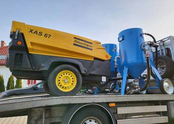 Atlas copco + Nowa piaskarka zestaw gotowy do pracy dostawa w całej Polsce
