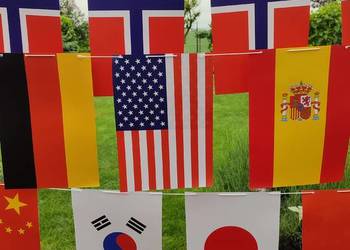 Girlandy - Flagietki na lince