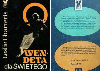 Wendeta dla Świętego,  Leslie Charteris, kryminał, sensacja,