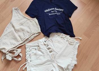 Zestaw spodenki + 2 bluzki NOWE bez metki