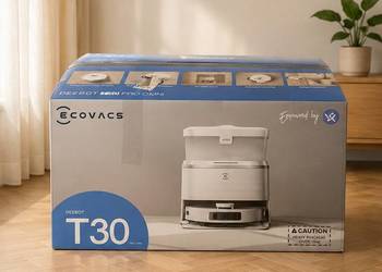Ecovacs Deebot T30 Pro Omni ze stacją wielofunkcyjną.