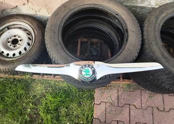 Oryginał atrapa chrom listwa maski znaczek Skoda Yeti przedlift, Wysyłka da