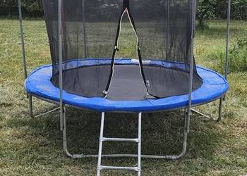 Trampolina ogrodowa z siatką i drabinką | Kompletna, sprawna, super zabawa!
