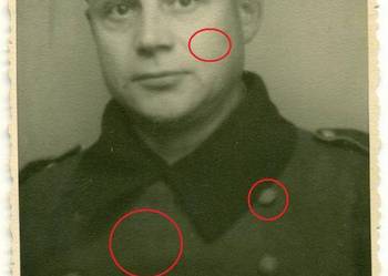 Stare zdjęcie pocztówka żołnierz niemiecki 2 wojna światowa