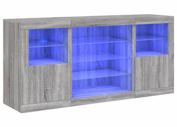 Szafka z oświetleniem LED szary dąb sonoma 1425x37x67 cm WM-3209091