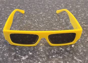 Okulary przeciwsłoneczne Off-White żółte, unisex, nowe