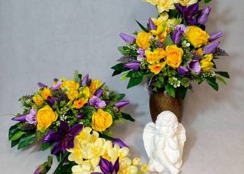 Komplet nagrobny , kompozycja , stroik,