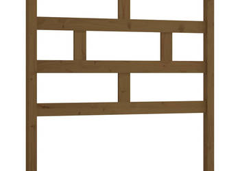 Wezgłowie łóżka brązowe 81x4x100 cm lite drewno sosnowe WM-814172
