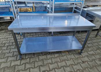 Stół Gastronomiczny Na Kołach Z Półką 160/70/85