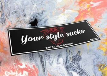 Naklejka K13 + STYLE 15 x 5 cm drift slap jdm