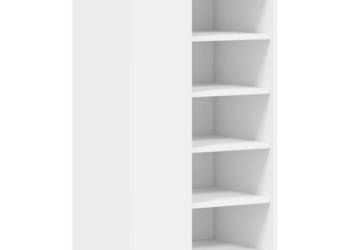 Szafka na buty biała 52x375x100 cm materiał drewnopochodny WM-848444
