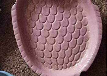 Półmisek fioletowy . Ryba.