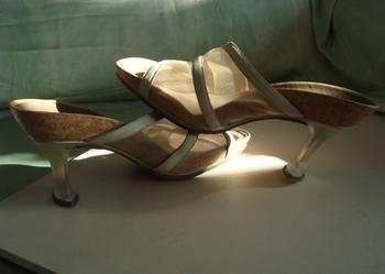 Buty damskie - obcas lany, rozmiar 39