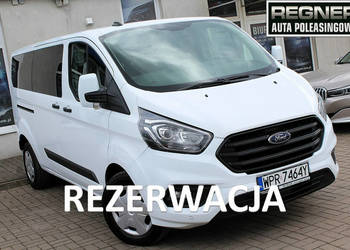 Ford Transit Custom Long 9-osobowy SalonPL FV23% Nowy Rozrząd Android Temp…